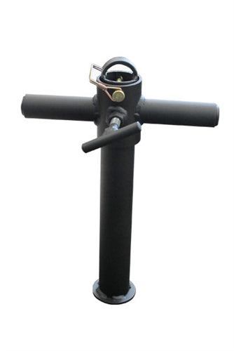 Black Widow Training Gear Plate Loaded T-Handle - A versatile fitness tool for kettlebell swings and loading pin exercises.